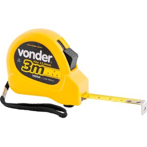 Trena aço 3mx12,5mm curta - Vonder