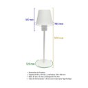 Ver imagem 3 de Luminária Abajur Carlotta Cor Branca Tks