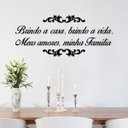 Ver imagem 1 de Adesivo de Parede Frase Brindo a Casa