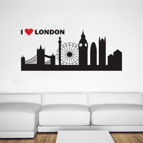 Stampa Artistica, Tela Da Parete Con Stampa Di Londra, Big Ben E Ombrello Rosso, Red, A0 91x61cm (36x24in - 6