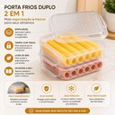 Ver imagem 7 de Pote Organizador Porta Frios Duplo Hermetico Polipropileno Tampa com Travas Empilhavel Yeet