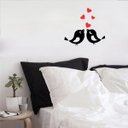 Ver imagem 1 de Adesivo de Parede Passarinho se Beijando