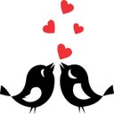 Ver imagem 2 de Adesivo de Parede Passarinho se Beijando