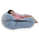 Ver imagem 2 de Pufe Sarah - Puff Sensorial e Versátil em Tecido Poliamida/perolas de Eps