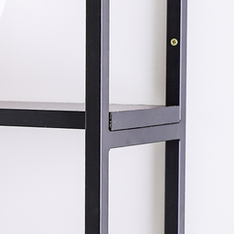 Prateleira 2 Níveis Estilo Industrial Metal 65x80x18 Preto Mdf Preto - 4