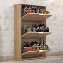 Ver imagem 2 de Sapateira Armário Organizador Basculante 18 Pares 3 Portas:teka