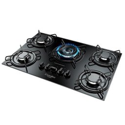 Cooktop Esmaltec 5085 Gourmet, 5 Bocas, Tripla Chama, Preto - Bivolt - 3 Cooktop Esmaltec 5085 Gourmet, 5 Bocas, Tripla Chama, Preto - Bivolt - 3