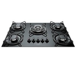 Cooktop Esmaltec 5085 Gourmet, 5 Bocas, Tripla Chama, Preto - Bivolt - 1 Cooktop Esmaltec 5085 Gourmet, 5 Bocas, Tripla Chama, Preto - Bivolt - 1