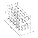 Ver imagem 3 de Beliche Solteiro Móveis Prisma Plus C/ Escada e Proteção - Branco