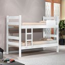 Ver imagem 1 de Beliche Solteiro Móveis Prisma Plus C/ Escada e Proteção - Branco