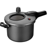 Panela de Pressão Mta Externa Antiaderente c/Visor 4,5L Grafite 6600 - Cinza - 5