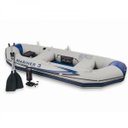 Ver imagem 3 de Bote Inflável Intex Mariner 3 com Par Remos Bomba Barco Pesca e Suporte Motor