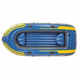 Barco Bote Inflável Intex Challenger 3 Pessoas Remos Bomba Azul - 3