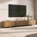 Ver imagem 2 de Rack para Tv até 75 Polegadas 210cm Portas Ripadas Aruá CabeCasa MadeiraOriginals