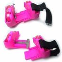 Ver imagem 4 de Kit 4 Patins Adaptado 4 Rodas Led Esporte 2 Azuis E 2 Rosas (BSL-SKY-15)