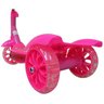 Patinete Musical Infantil Com 3 Rodas Luzes E Cesta Rosa (4092) - 3