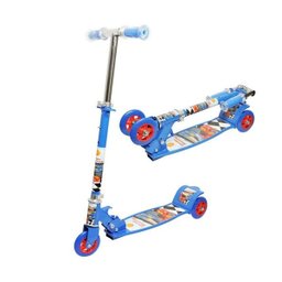Patinete 3 Rodas Infantil 50 kg Dobravel Ajustavel Com Freio Azul (DMR4879) - 1