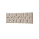 Ver imagem 2 de Cabeceira Painel Estofada Paris Suede Bege Queen 1,60m para Cama Box