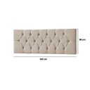 Ver mais imagens de Cabeceira Painel Estofada Paris Suede Bege Queen 1,60m para Cama Box
