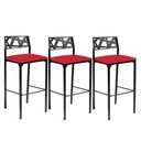 Ver imagem 1 de Kit 3 banquetas Luiza corino vermelho-Gat Magazine
