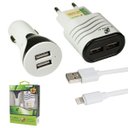 Ver imagem 1 de Carregador para Iphone Todos Os Modelos - Kit 3 x 1 - Flex Gold
