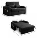 Ver imagem 6 de Sofá Cama 2 Lugares Compacto com Baú 140 Larg Lady Day Matrix