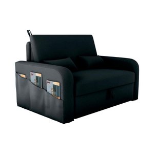 Sofá Cama 2 Lugares Compacto com Baú 140 Larg Lady Day Matrix