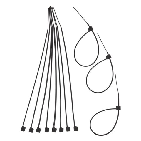 Kit 10 Abraçadeira Plástica Nylon Pta 300,0 X 4,8mm X 100 Pç