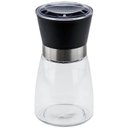 Ver imagem 1 de Kit 20 Moedores de Sal e Pimenta Vidro 170ml Moinho Cerâmica Tampa Plástica Preta Temperos Lyor
