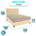 Ver imagem 3 de Kit Cabeceira + Cama Box + Colchão Casal D33 Maxsono Paropas