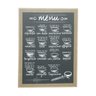 QUADRO EM LONA COFFE MENU TIPO LOUÇA 30X40 CM URBAN - 1