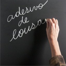 Adesivo Lousa Quadro Negro, Preto Fosco, 2 x 1 m + 4 Giz - 2