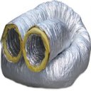 Ver imagem 1 de Duto Flexivel Aluminizado Isolado (Rl. C/6 Mts) - 3 Pol. - 86 Mm