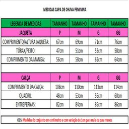 Capa de Chuva Feminina Alba Europa PVC Motociclista - GG - 4 Capa de Chuva Feminina Alba Europa PVC Motociclista - GG - 4