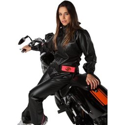 Capa de Chuva Feminina Alba Europa PVC Motociclista - GG - 1 Capa de Chuva Feminina Alba Europa PVC Motociclista - GG - 1