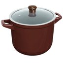 Ver imagem 2 de Caçarola 24Cm Alta De Cerâmica Duo Chocolate Ceraflame