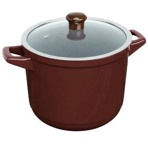 Caçarola 24Cm Alta De Cerâmica Duo Chocolate Ceraflame