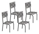 Ver imagem 1 de Kit 4 Cadeiras Ana Corino Paraopeba Tubo Preto Fosco