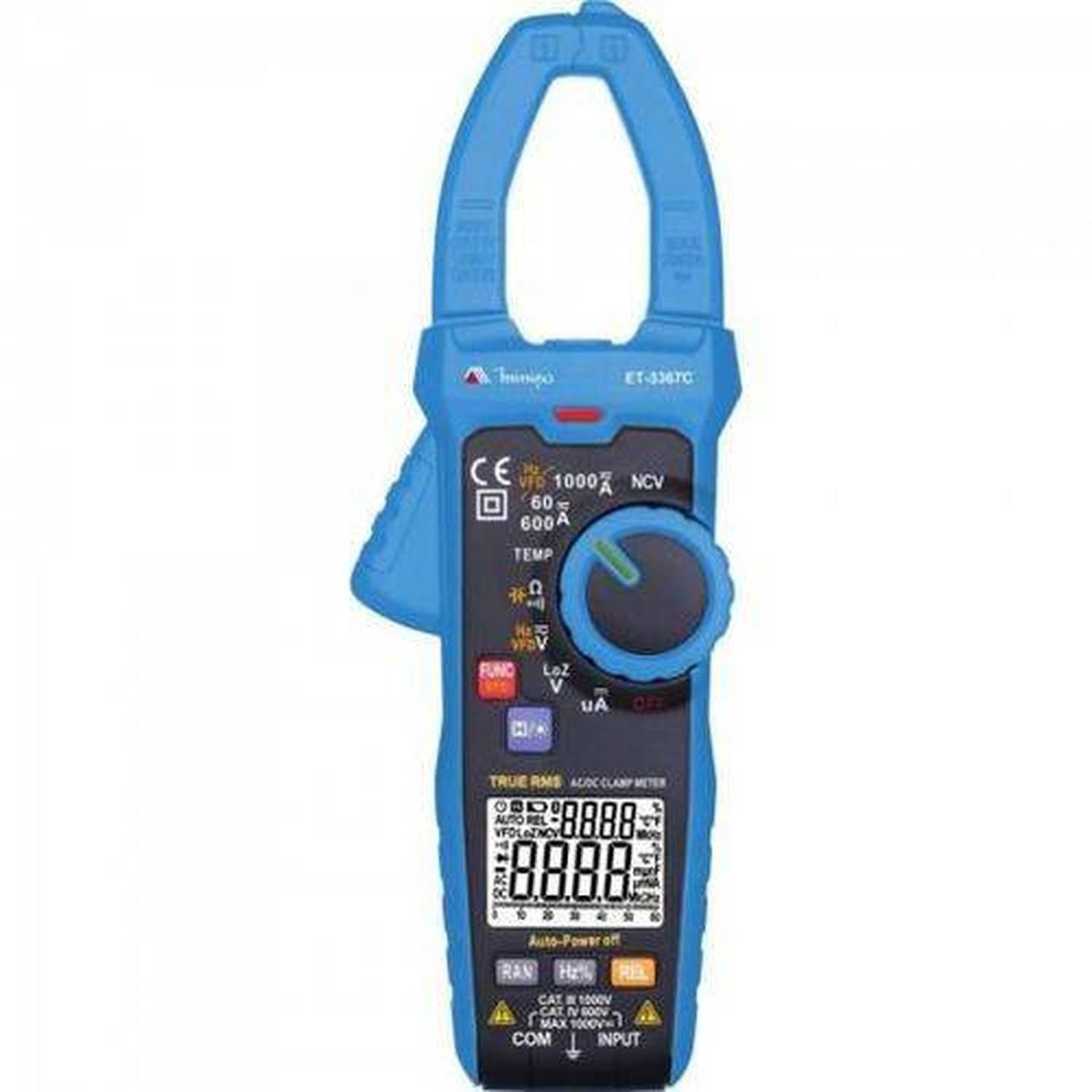 Alicate Amperimetro Digital Et3367c Azul Minipa - 1