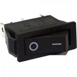 Chave Gangorra 15a/250vac 3 Terminais On/off Chvs0013 Preta Storm - 1