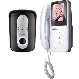 Vídeo Porteiro Eletronico Residencial Interfone PT-3000 Protection Controle De Acesso Branco - 1