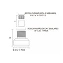Ver imagem 3 de Adaptador Docol/fani Acab 1/2" 3/4" 1 e 1.1/2" 507b Fani