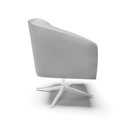 Ver imagem 6 de Poltrona Sala Decorativa Stella Base Giratória Cromada Sintético D03 - D’Rossi