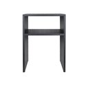 Ver imagem 4 de Mesa de Cabeceira Cama Solteiro Quarto Sala 35cm Preto