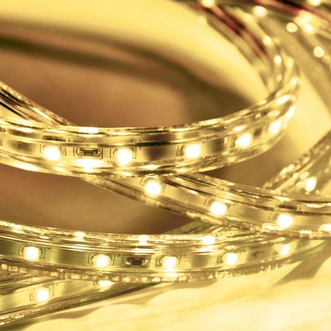 Fita Led Taschibra 5w/m Ip67 Uso Externo 220v Metro 3000k Luz Quente