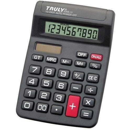 Calculadora de Mesa Trully 10dig.preta Mod.806b-10 Procalc