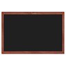 Lousa Quadro Preto Fosco Standard 70x50 Cm Madeira Moldura Mogno para Comércio - 1