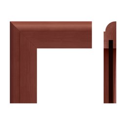 Lousa Quadro Preto Fosco Standard 70x50 Cm Madeira Moldura Mogno para Comércio - 2