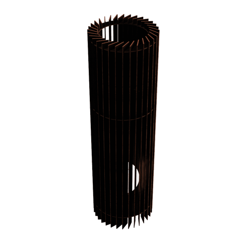 Abajur Grande de Chão TORRE -:Preto/60x20cm
