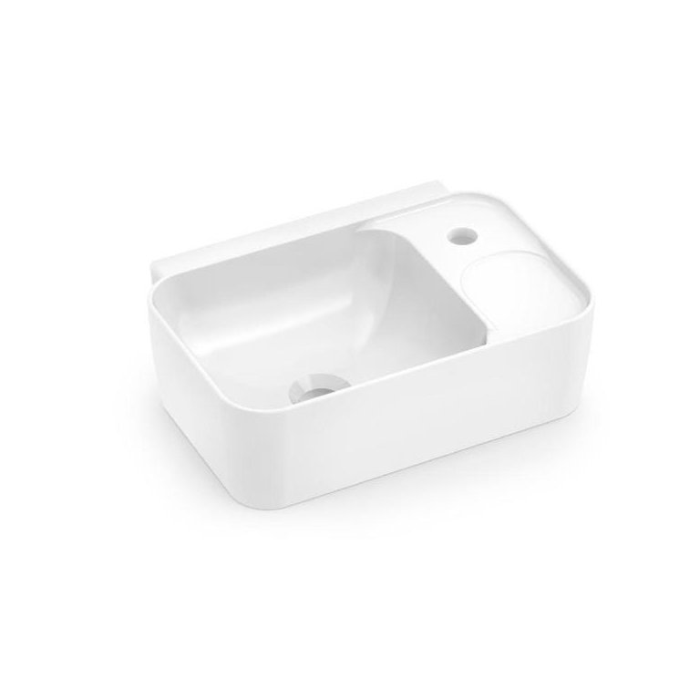 Lavatório Suspenso 40X30Cm Eco Branco Celite